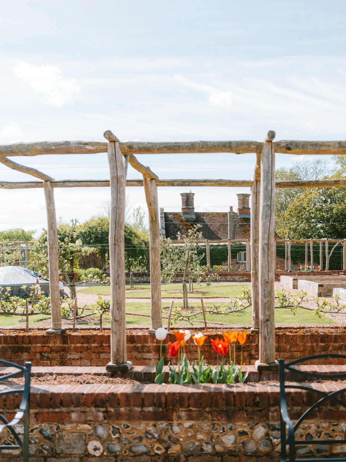 Intimate outdoor wedding ceremony in a beautiful garden setting