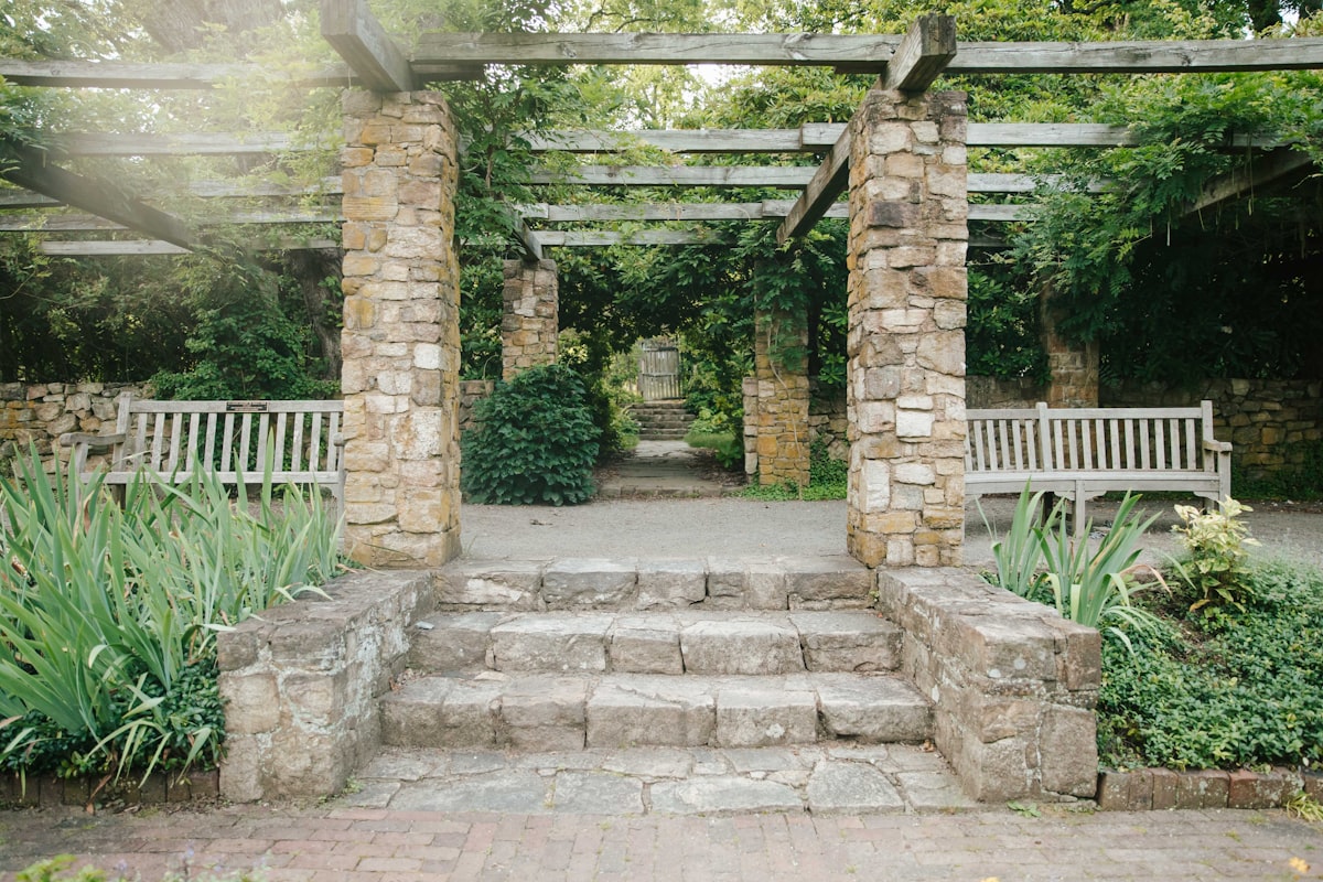 Beautiful small wedding venue with garden estate backdrop