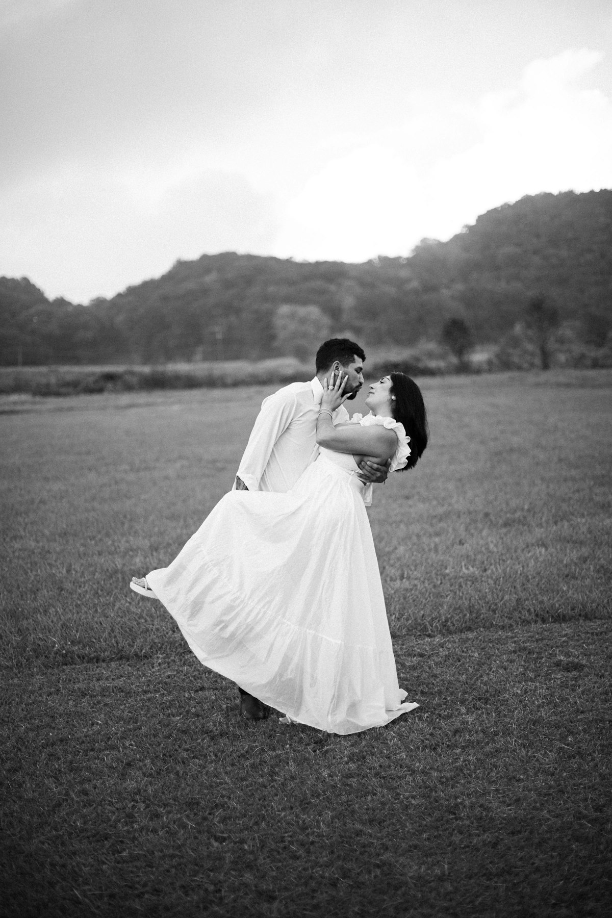 Budget-friendly outdoor ceremony setup at a small wedding venue