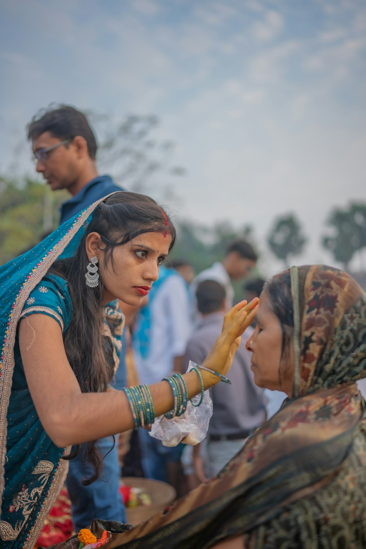 Beautiful wedding bouquet with artful floral arrangement